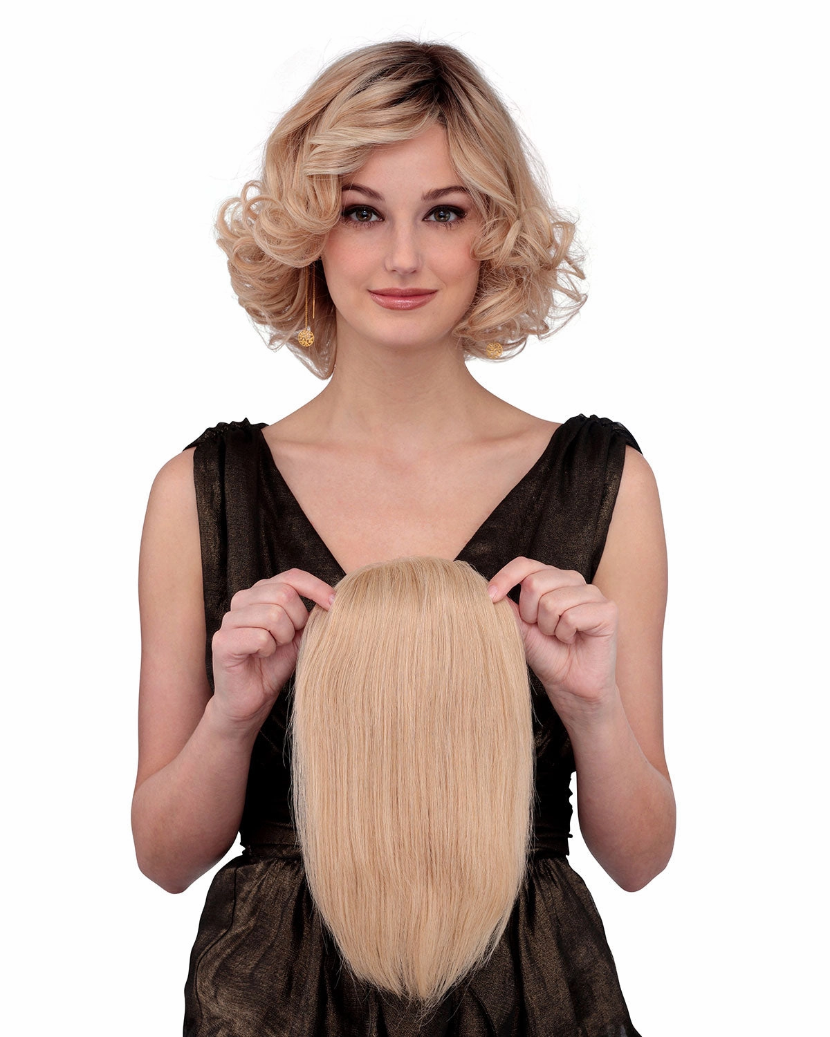 Toppiece 4001 | Monofilament Human Hair Wiglets by Louis Ferre