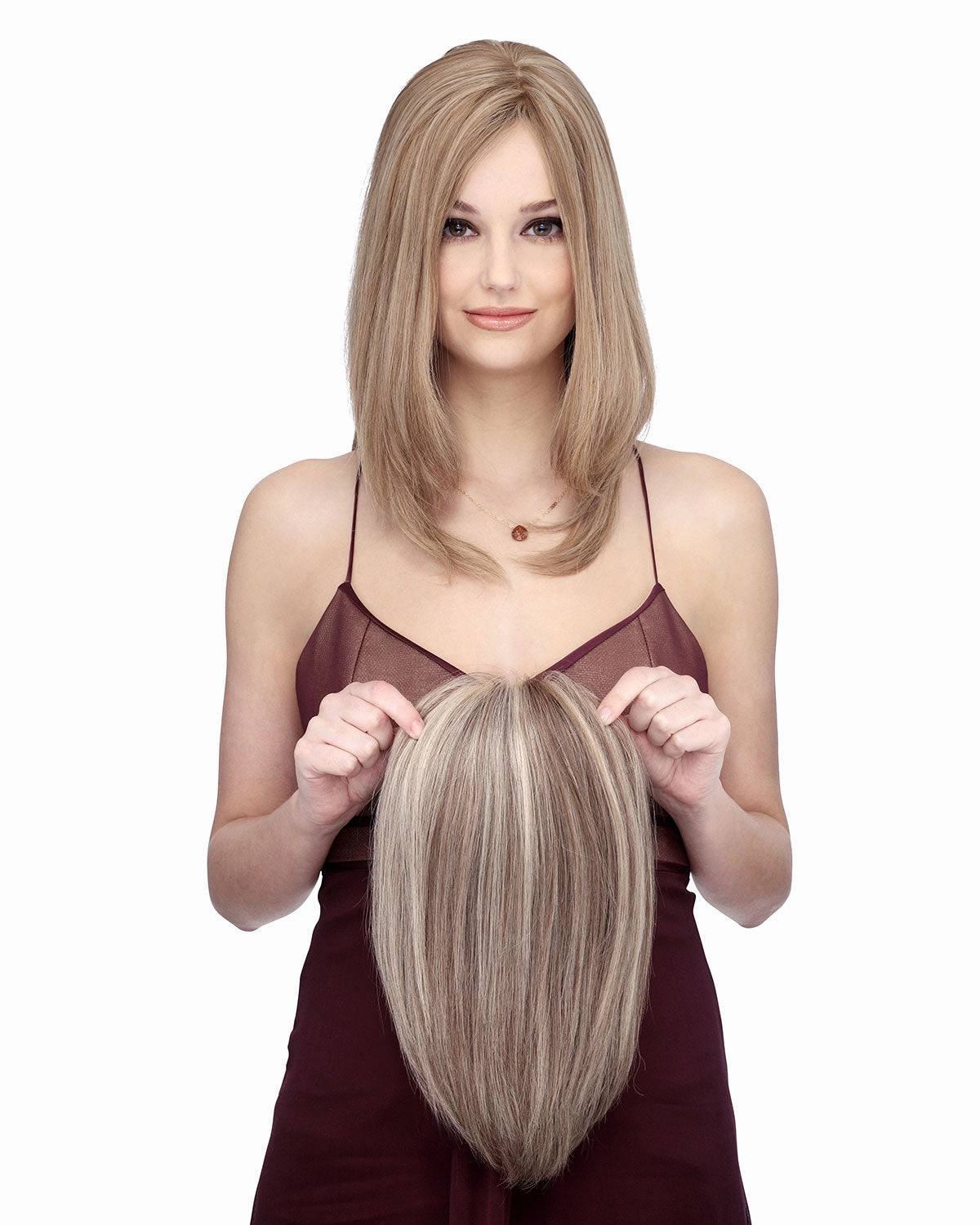 Toppiece 4003 | Monofilament Human Hair Wiglets by Louis Ferre