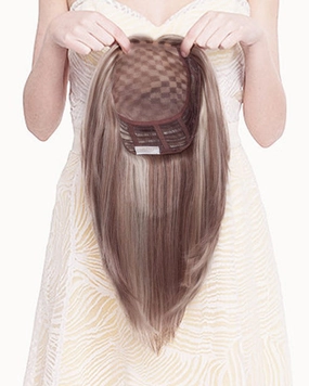 Toppiece 5002 |.75 Monofilament Human Hair Wig by Louis Ferre