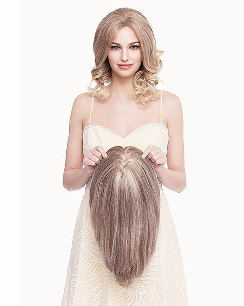 Toppiece 5002 |.75 Monofilament Human Hair Wig by Louis Ferre