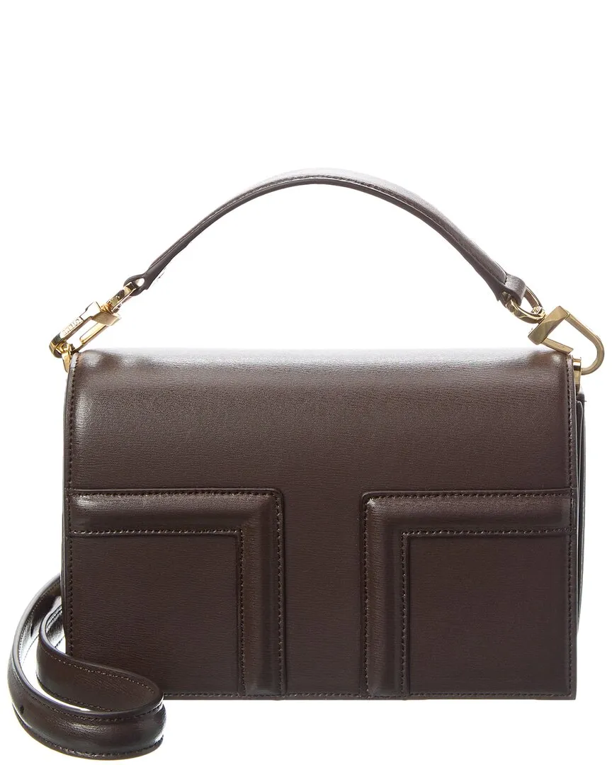 TOTEME T Flap Mini Leather Shoulder Bag