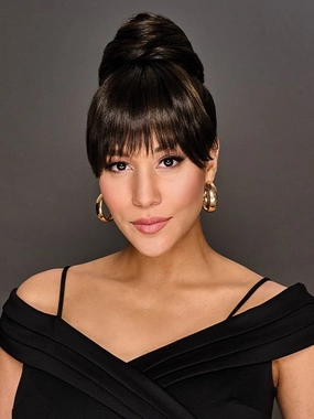 Trendy Fringe & Bun | Synthetic Hair Wrap