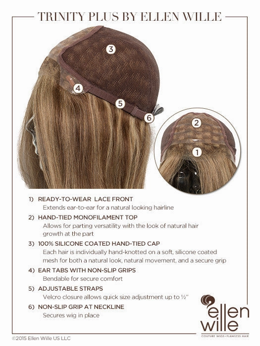 Trinity Plus HT Wig by Ellen Wille | Remy Human Hair Hair | Petite/Average Cap