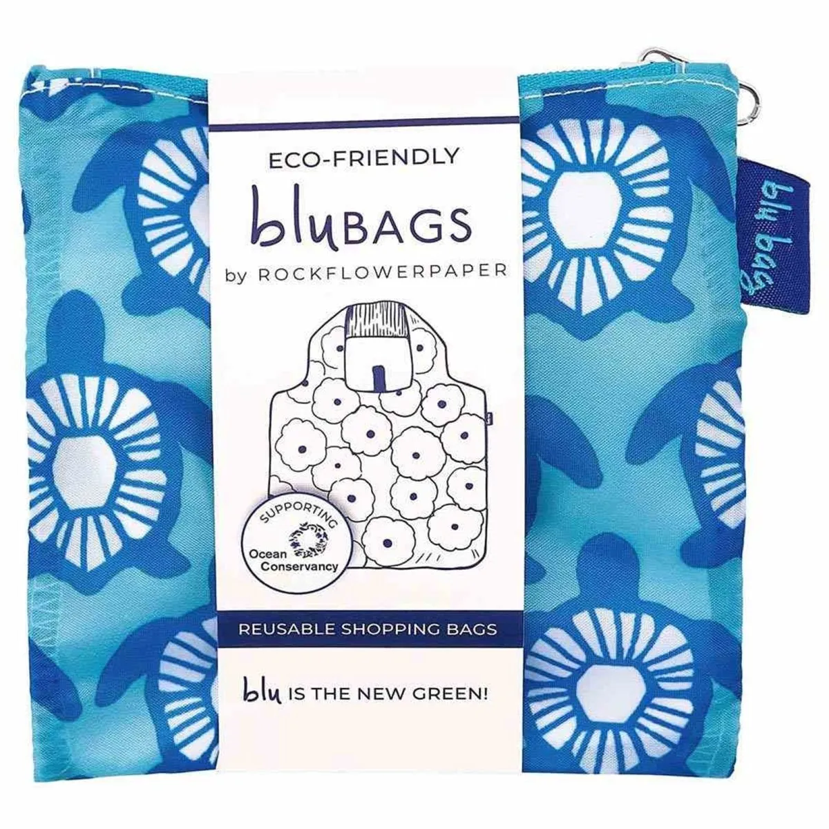 Turtles blu Reusable Shopping Bag-Machine washable