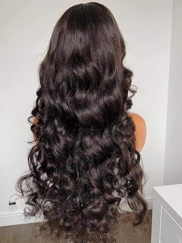 Undetectable HD Lace 180% Loose Wave Lace Front Human Hair Wigs NCF62