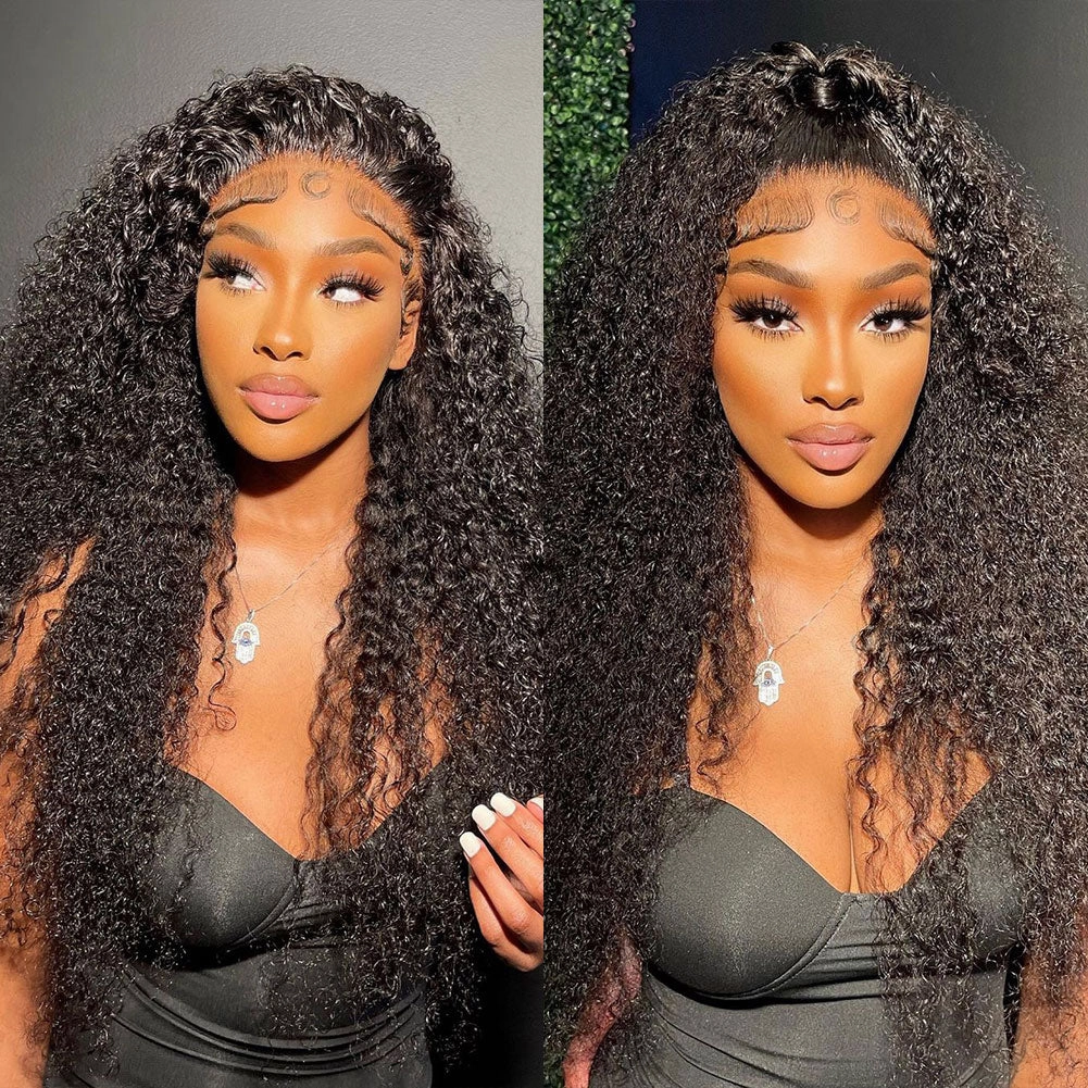 Upgraded Drawstring Dome Cap 3D Fitted Pre-Cut HD Lace Closure Wig Curly