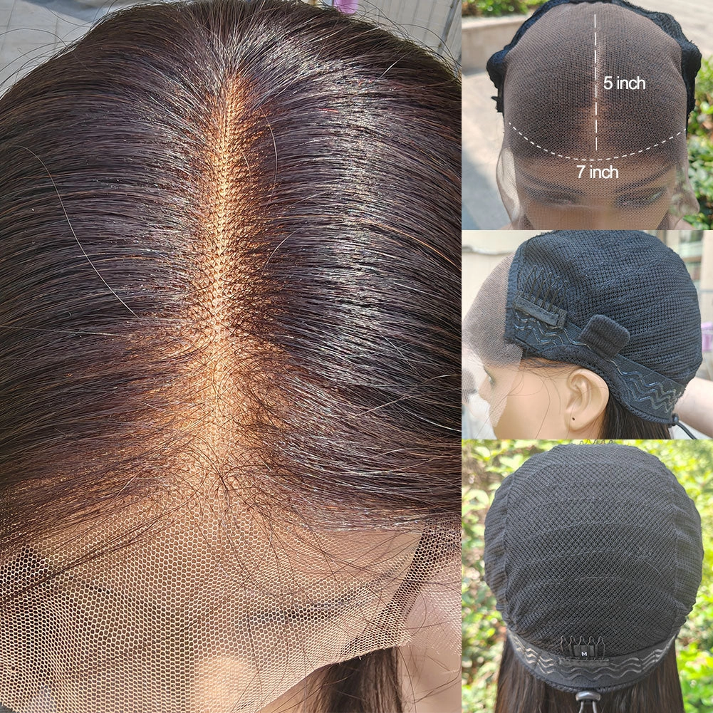 Upgraded Drawstring Dome Cap 3D Fitted Pre-Cut HD Lace Closure Wig Curly