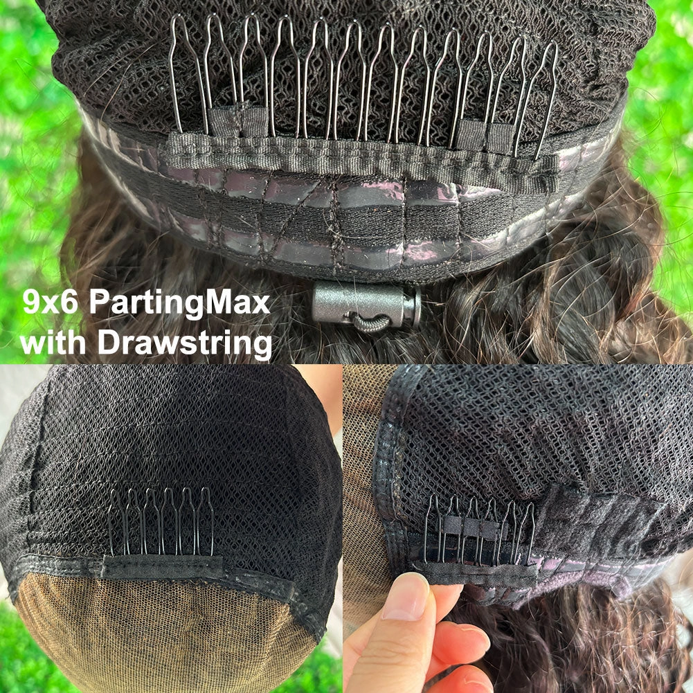 Upgraded Drawstring Dome Cap 3D Fitted Pre-Cut HD Lace Closure Wig Curly