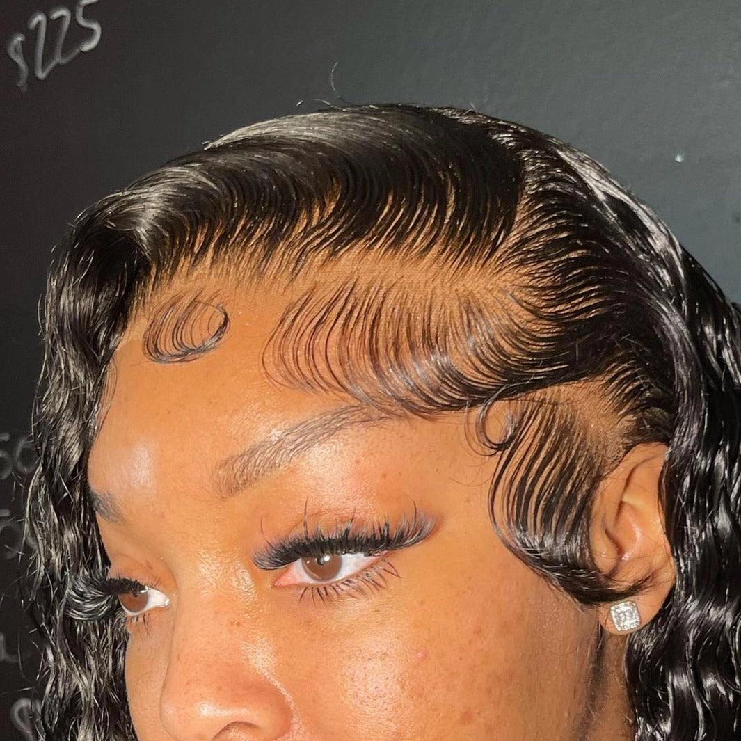 Upgraded Knot-Free 13x6 Fitted Cap Glueless Skin Melt Lace Front Wig Curly
