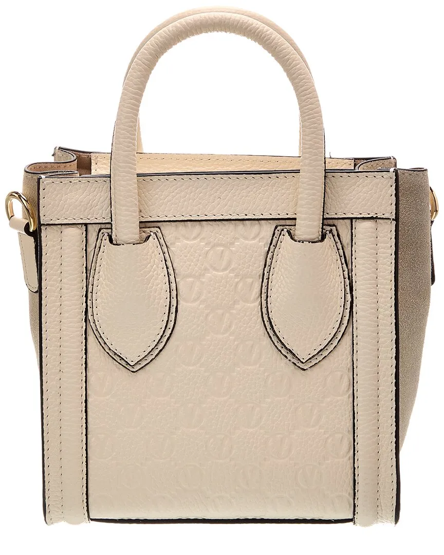 Valentino by Mario Valentino Eva Dollaro Monogram Leather Tote