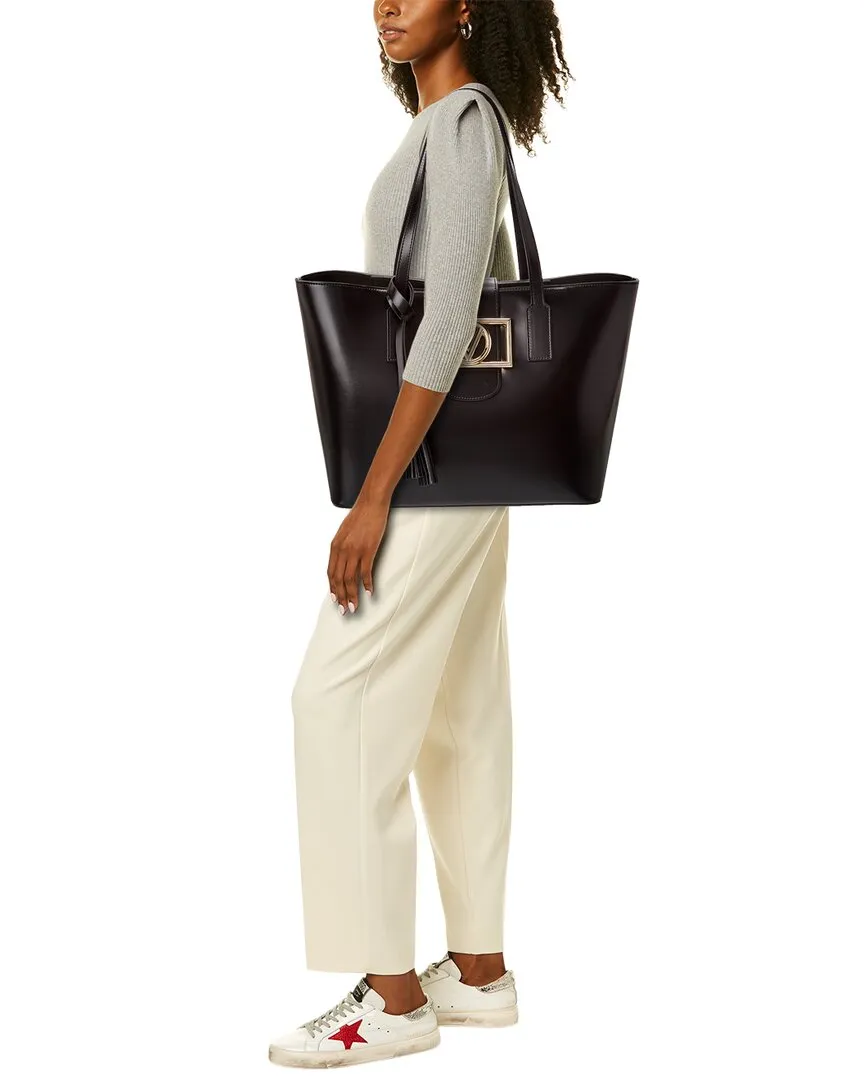 Valentino by Mario Valentino Marion Super V Leather Tote