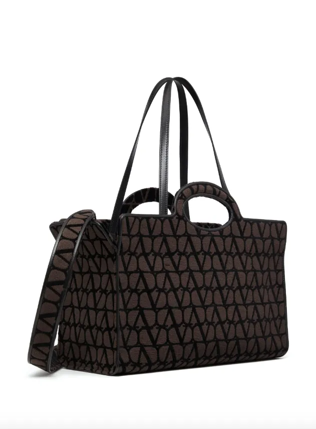 Valentino Garavani Le Troisieme toile iconographe shopping bag