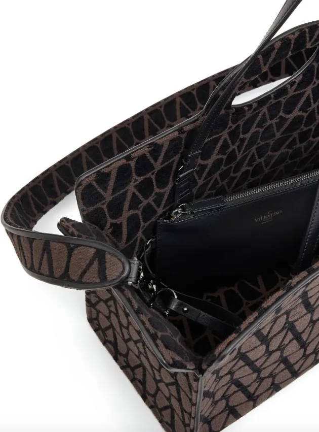 Valentino Garavani Le Troisieme toile iconographe shopping bag
