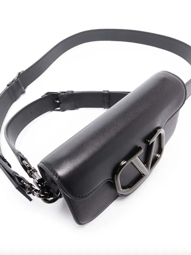 Valentino Garavani Mini Loc?? crossbody calfskin bag