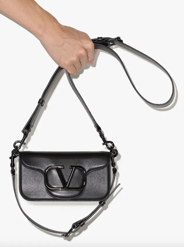 Valentino Garavani Mini Loc?? crossbody calfskin bag