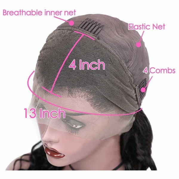 Victoria | 13X4 Preplucked Virgin Human Hair Lace Wig | Kinky Curly