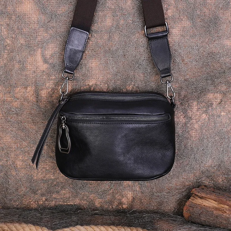 Vintage Brown Leather Womens Saddle Shoulder Bag Small Saddle Crossbody Purse for Ladies