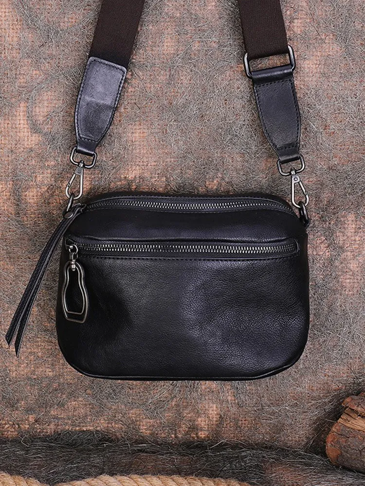 Vintage Brown Leather Womens Saddle Shoulder Bag Small Saddle Crossbody Purse for Ladies