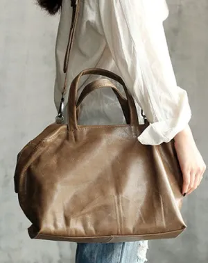 Vintage WOMENs LEATHER Work Handbags Fashion Shoulder Bag Purse FOR WOMEN