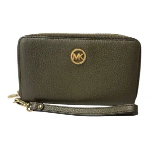 Wallet Designer By Michael Kors In Green, Size:Medium