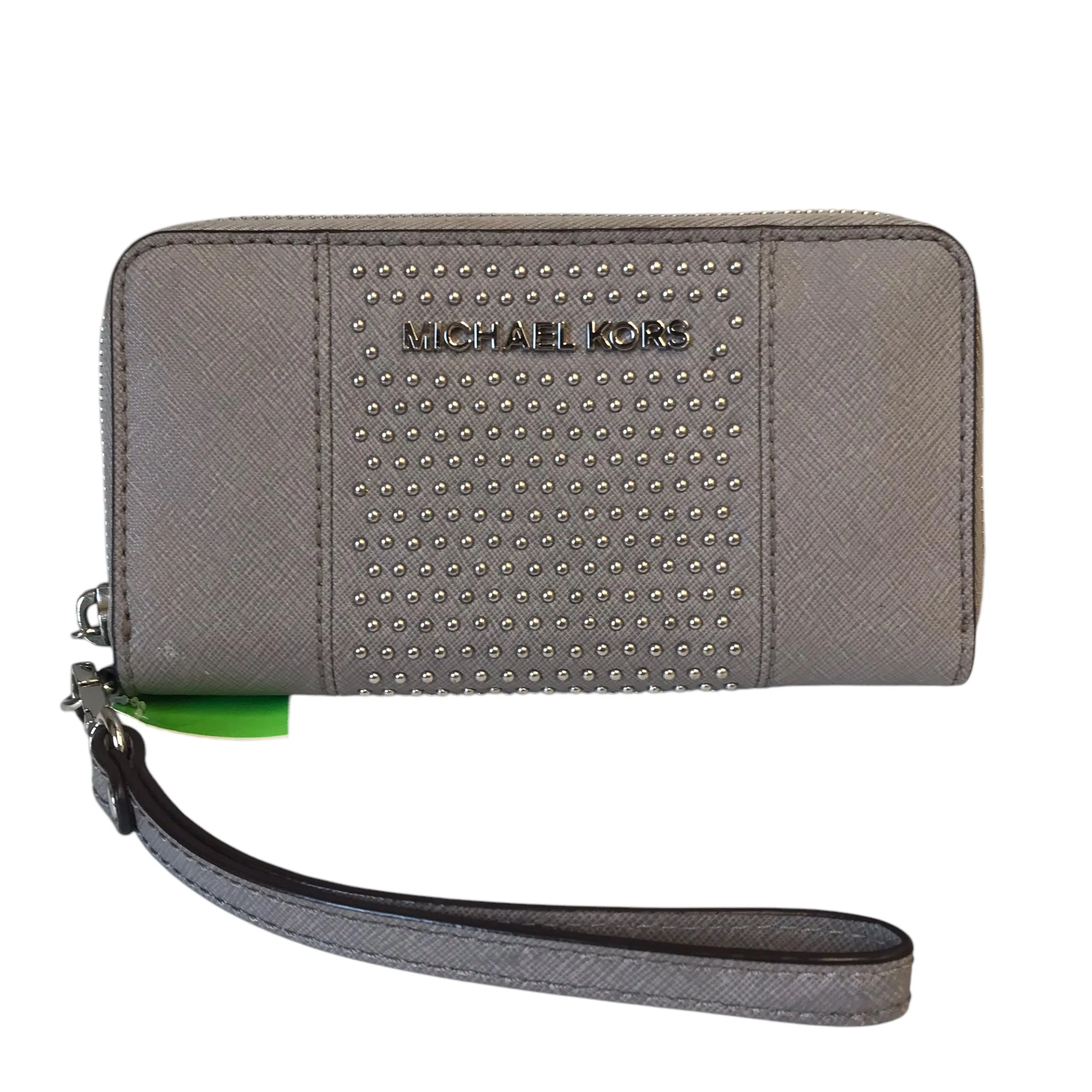 Wallet Designer By Michael Kors In Silver, Size:Medium
