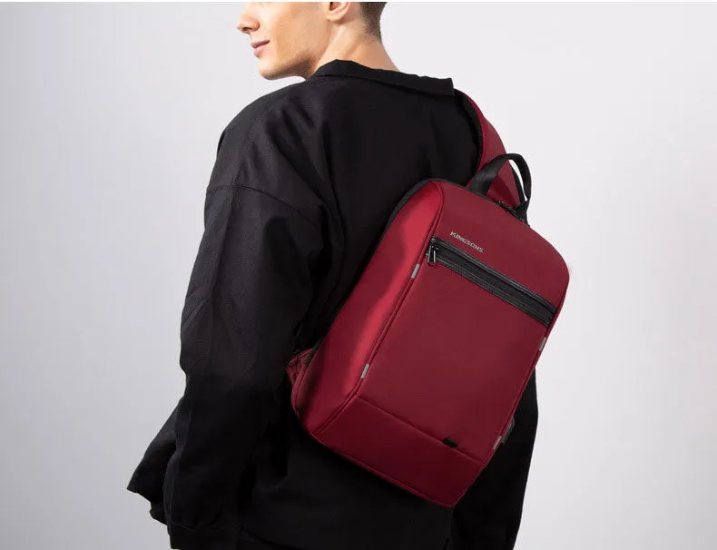 Waterproof Large Sling Bag For Men Black Oxford Fabric Business Sling Bag For Big Guy