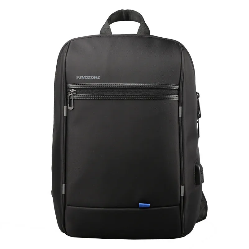 Waterproof Large Sling Bag For Men Black Oxford Fabric Business Sling Bag For Big Guy