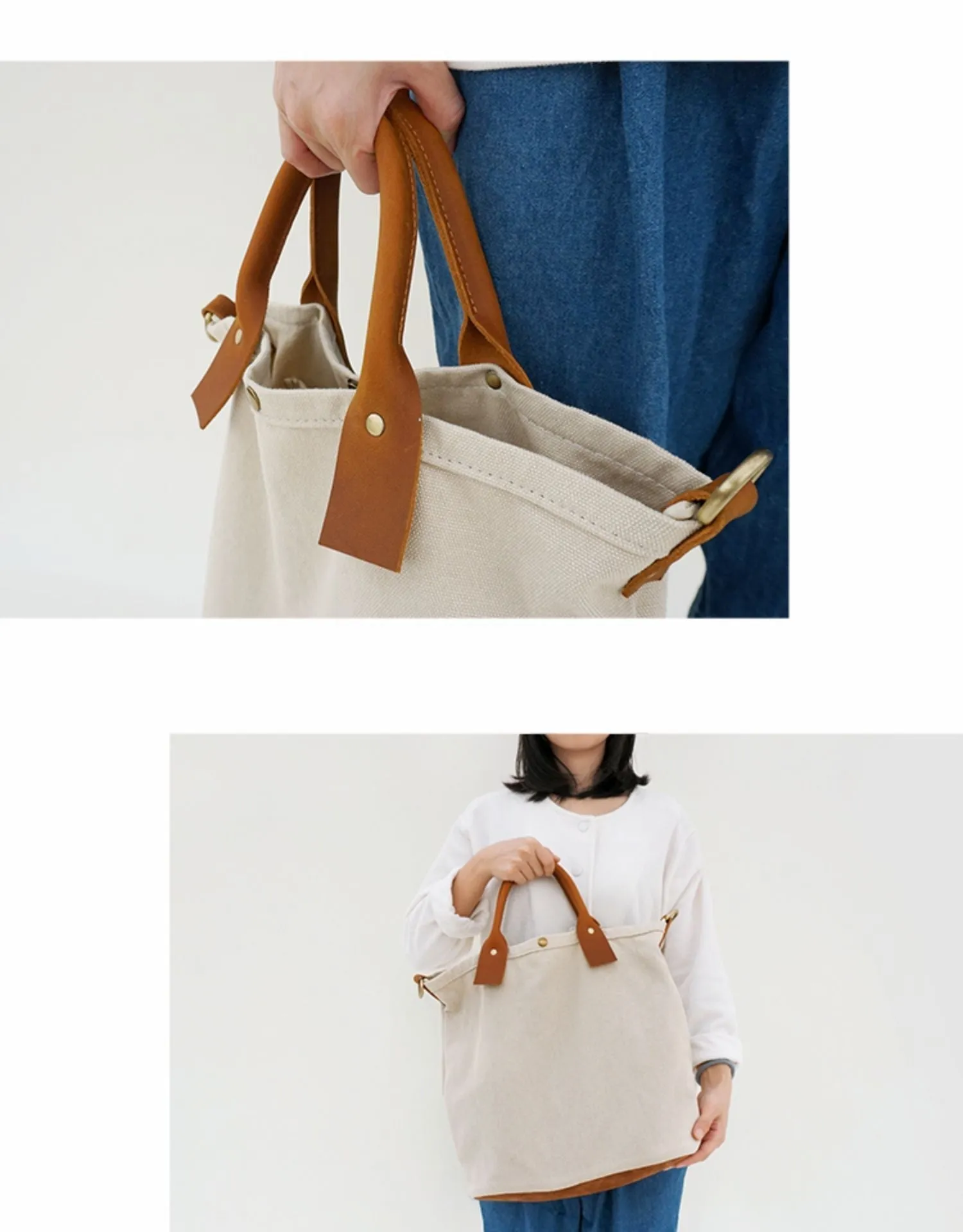 White Gray Canvas Tote Bags Canvas Messenger Handbag Womens Canvas Shoulder Tote Bag for Men