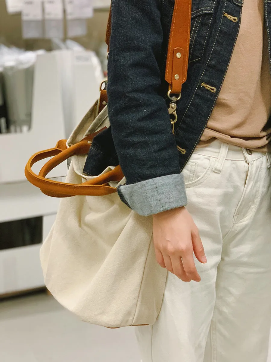 White Gray Canvas Tote Bags Canvas Messenger Handbag Womens Canvas Shoulder Tote Bag for Men