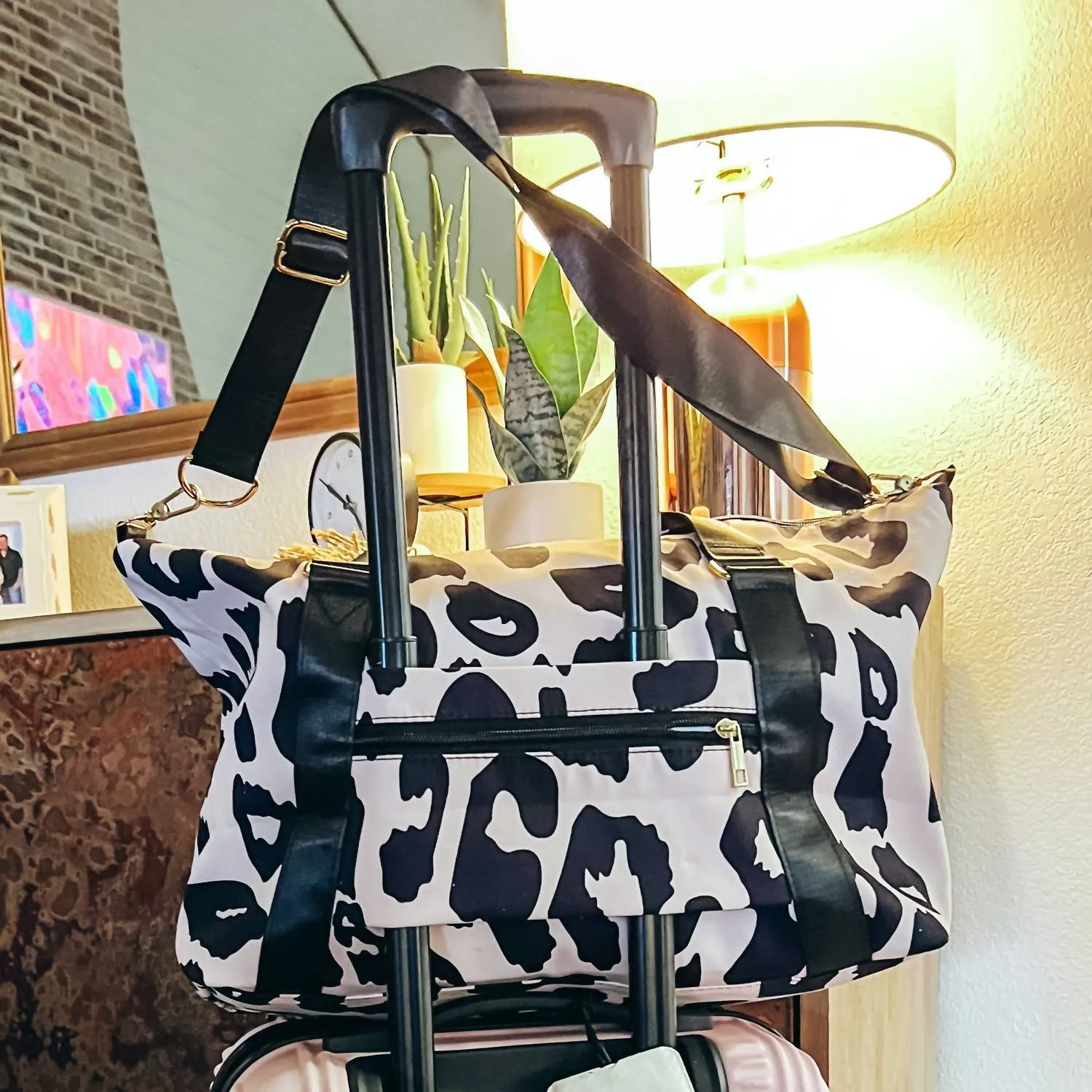Wild Side Duffle Tote In Natural