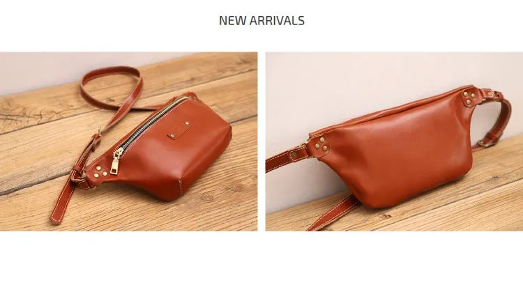 Women Brown LEATHER Sling Bag Cute Side Bag WOMEN SHOULDER BAG Small Crossbody Purse FOR WOMEN