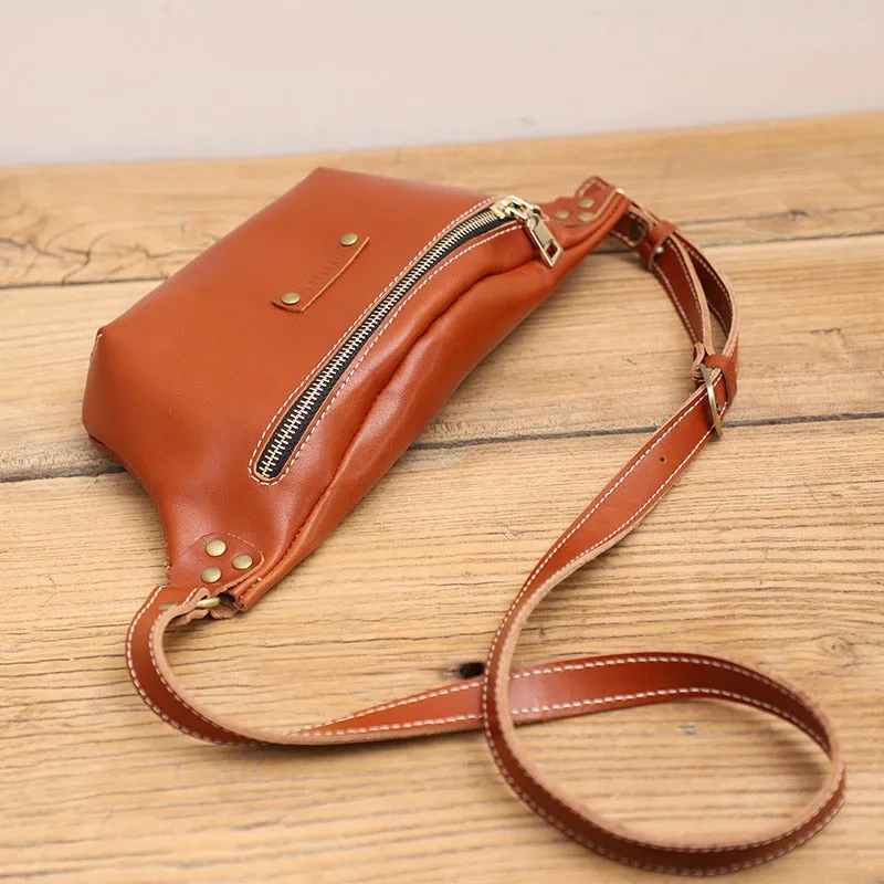 Women Brown LEATHER Sling Bag Cute Side Bag WOMEN SHOULDER BAG Small Crossbody Purse FOR WOMEN
