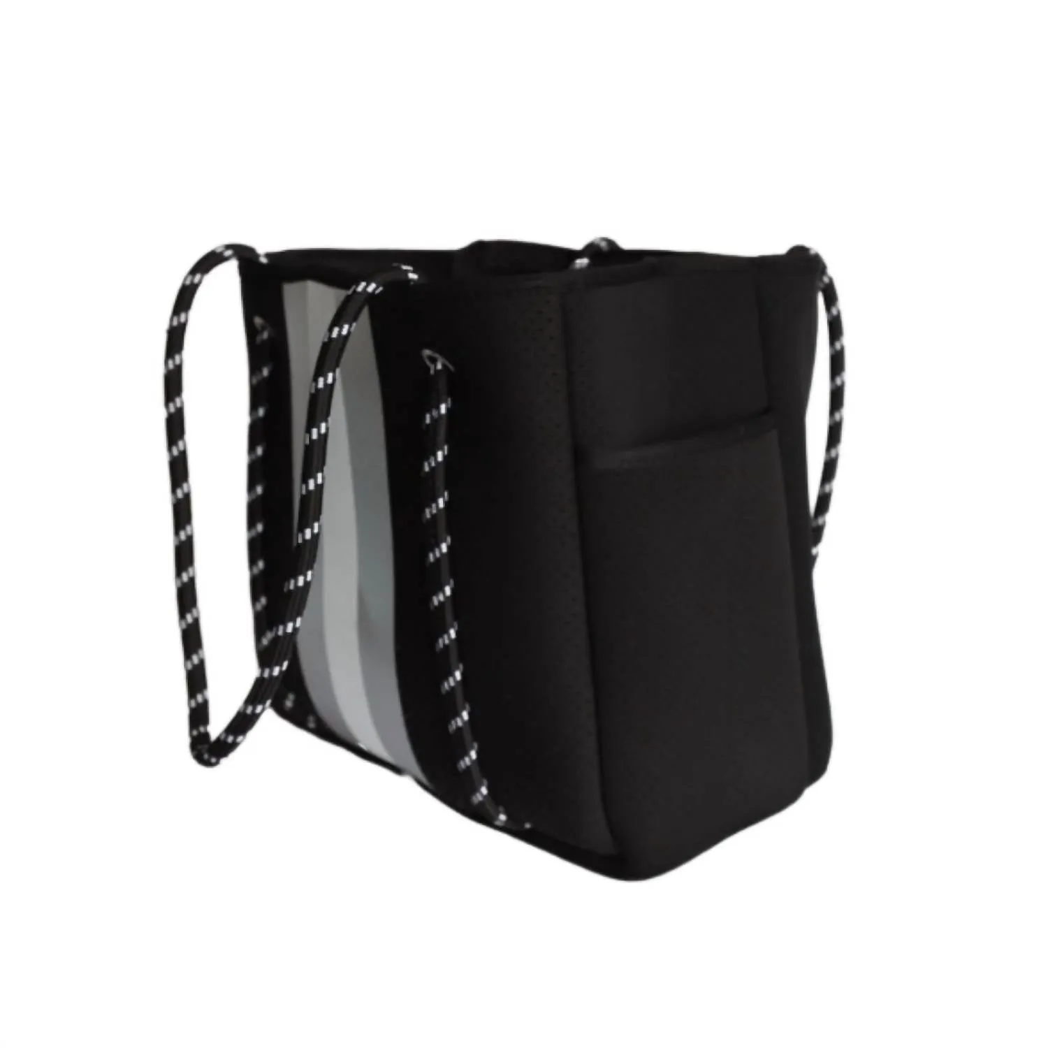 Women Courtside Large Tote Bag In Black/white