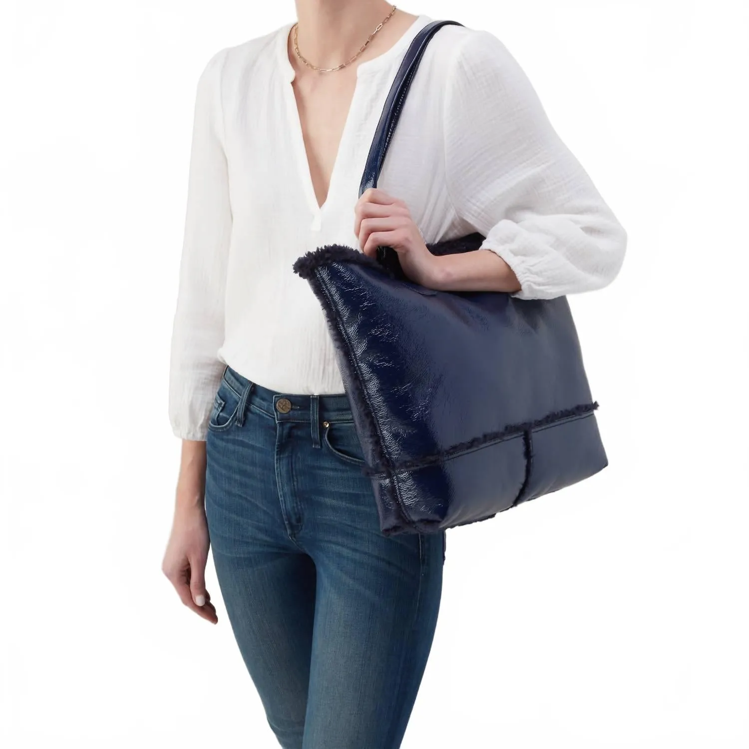 Women' S Shopper Tote Bag In Deep Indigo