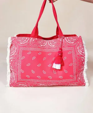Women's Bandana Bag In Pink