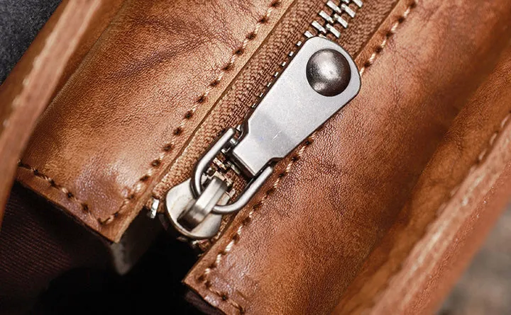 Womens Brown Leather Satchel Bag School Shoulder Bag Best Crossbody Purse for Ladies