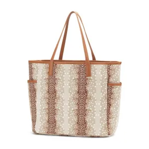 Women's Fawn Hayden Tote Bag In Brown/white
