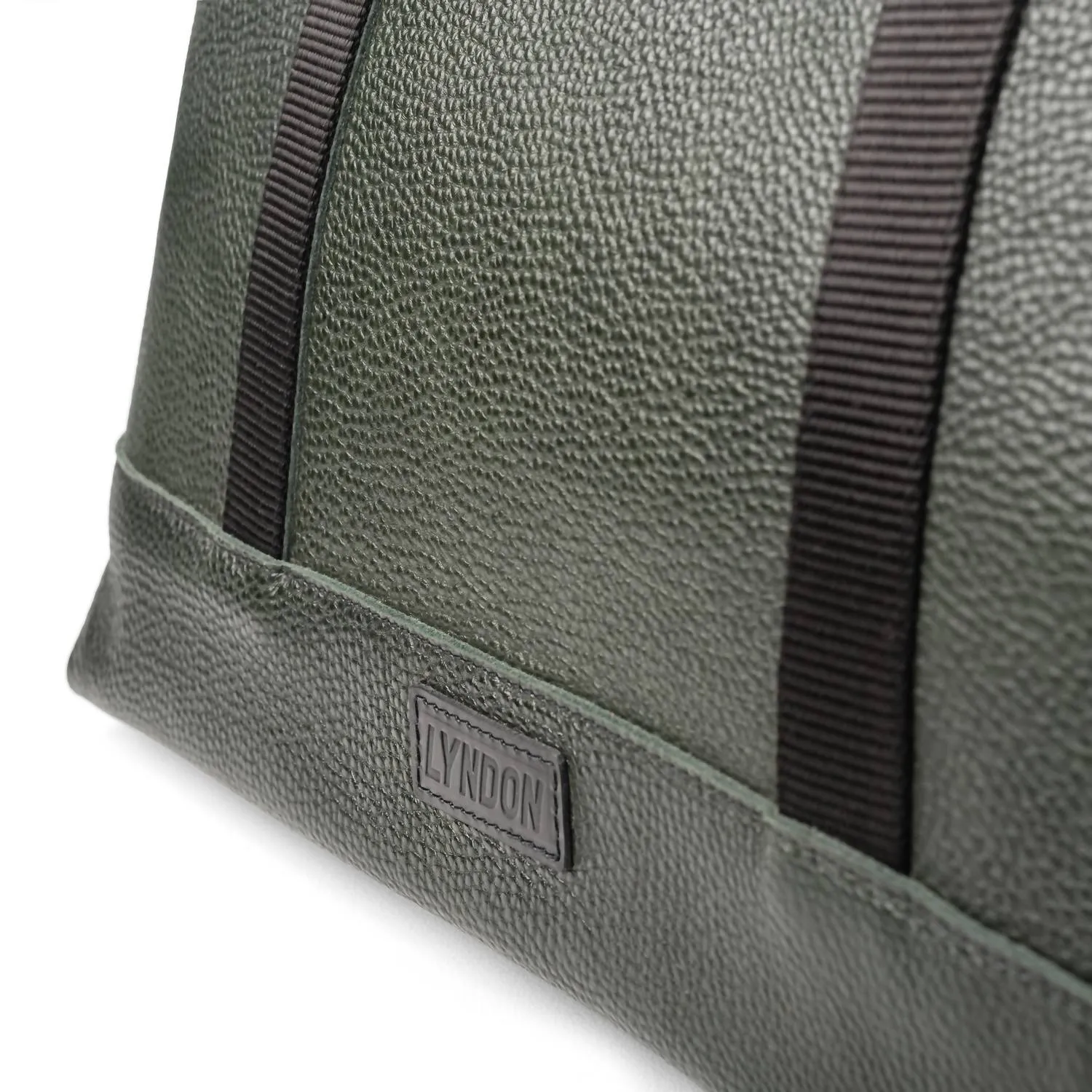Women's Leather Duffle Weekender Bag In Green
