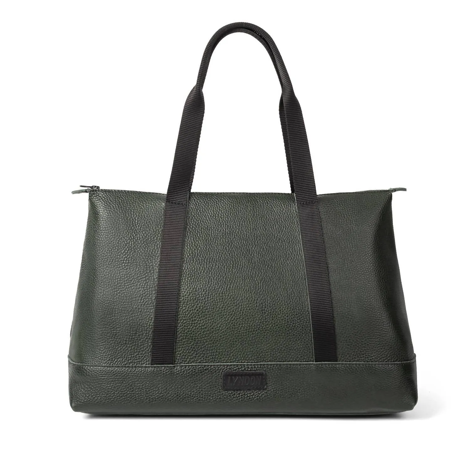 Women's Leather Duffle Weekender Bag In Green