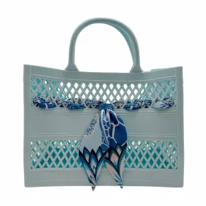 Women's Soleil Cutout Jelly Tote Bag In Light Blue